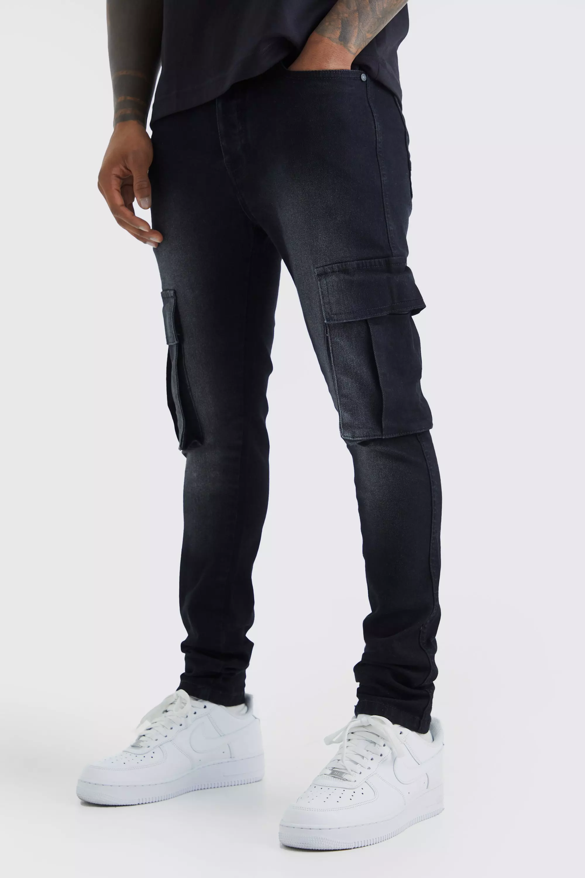 Super skinny cargo 2025 pants mens